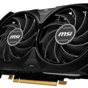 MSI Gaming GeForce RTX 4060 Ti 16GB GDRR6 Extreme Clock: 2625 MHz 128-Bit HDMI/DP Nvlink TORX Fan 4.0 Ada Lovelace Architecture Graphics Card (RTX 4060 Ti Ventus 2X Black 16G OC)