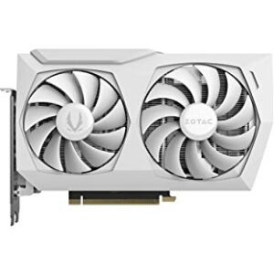 ZOTAC Gaming GeForce RTX™ 3060 AMP White Edition 12GB GDDR6 192-bit 15 Gbps PCIE 4.0 Gaming Graphics Card, IceStorm 2.0 Cooling, Active Fan Control, FREEZE Fan Stop ZT-A30600F-10P