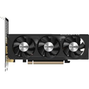 Gigabyte NVIDIA GeForce RTX 4060 OC Low Profile Graphics Card - 8GB GDDR6, 128-bit, PCI-E 4.0, 2475MHz Core Clock, 2X DP 1.4, 2X HDMI 2.1a, NVIDIA DLSS 3 - GV-N4060OC-8GL