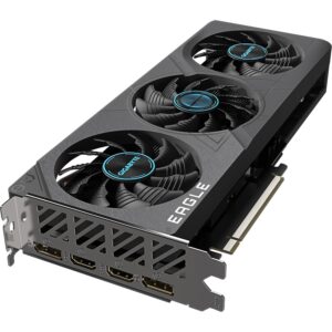 GIGABYTE NVIDIA GeForce RTX 4060 Eagle OC Graphics Card - 8GB GDDR6, 128-bit, PCI-E 4.0, 2505MHz Core Clock, 2X DP 1.4, 2X HDMI 2.1a, NVIDIA DLSS 3 - GV-N4060EAGLE OC-8GD