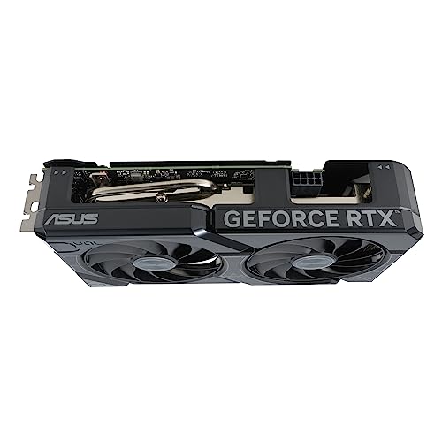 ASUS Dual GeForce RTX 4060 OC Edition 8GB GDDR6 (PCIe 4.0, 8GB GDDR6, DLSS 3, HDMI 2.1a, DisplayPort 1.4a, 2.5-slot design, Axial-tech fan design, 0dB technology, and more)