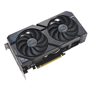 ASUS Dual GeForce RTX 4060 OC Edition 8GB GDDR6 (PCIe 4.0, 8GB GDDR6, DLSS 3, HDMI 2.1a, DisplayPort 1.4a, 2.5-slot design, Axial-tech fan design, 0dB technology, and more)