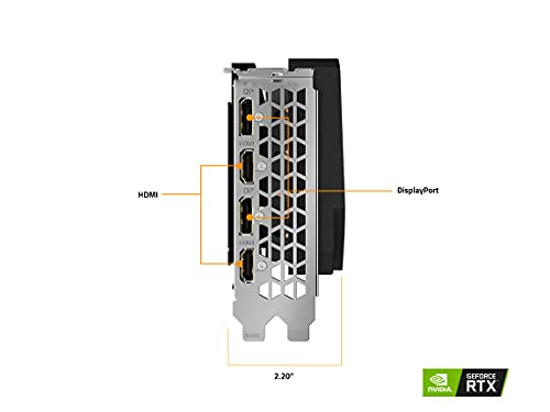 GIGABYTE AORUS GeForce RTX 3060 Ti Elite 8G (REV2.0) Graphics Card, 3X WINDFORCE Fans, LHR, 8GB 256-bit GDDR6, GV-N306TAORUS E-8GD REV2.0 Video Card