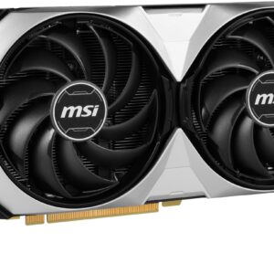 MSI Gaming GeForce RTX 4070 Ti 12GB GDRR6X 192-Bit HDMI/DP Nvlink TORX Fan 4.0 Ada Lovelace Architecture Graphics Card (RTX 4070 Ti Ventus 2X 12G OC), Black