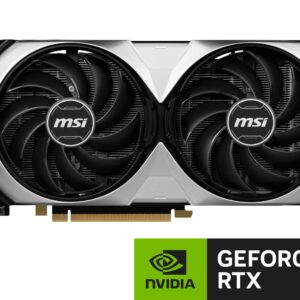 MSI Gaming GeForce RTX 4070 Ti 12GB GDRR6X 192-Bit HDMI/DP Nvlink TORX Fan 4.0 Ada Lovelace Architecture Graphics Card (RTX 4070 Ti Ventus 2X 12G OC), Black