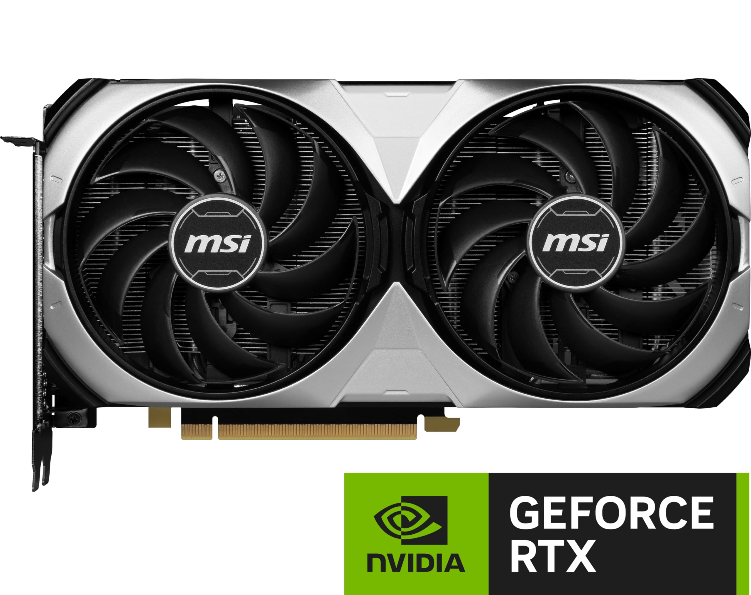 MSI Gaming GeForce RTX 4070 Ti 12GB GDRR6X 192-Bit HDMI/DP Nvlink TORX Fan 4.0 Ada Lovelace Architecture Graphics Card (RTX 4070 Ti Ventus 2X 12G OC), Black