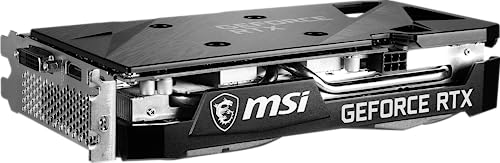 MSI Gaming GeForce RTX 3050 8GB GDRR6 Boost Clock: 1807 MHz 128-Bit HDMI/DP PCIe 4 Torx Twin Fans Ampere OC Graphics Card (RTX 3050 Ventus 2X XS 8G OC)