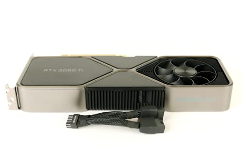 Geforce RTX 3080 Ti 12GB GDDR6X PCI Express 4.0 Graphics Card Titanium and Black