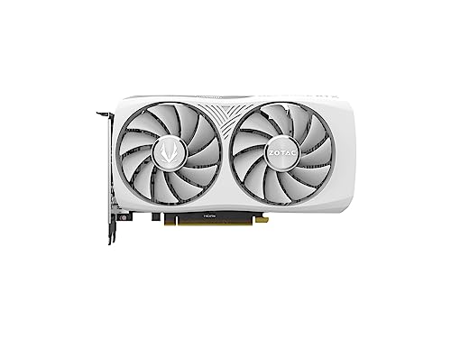 Zotac Gaming GeForce RTX 4060 8GB Twin Edge OC White Edition DLSS 3 8GB GDDR6 128-bit 17 Gbps PCIE 4.0 Compact Gaming Graphics Card, Spectra RGB Lighting, ZT-D40600Q-10M