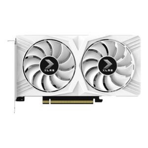 PNY GeForce RTX 4060 8GB XLR8 Gaming VETRO OC Dual Fan White Edition 2 Fan White Edition 2 Fan White Color Graphics Board VCG40608DFWXPB1-O VD8693