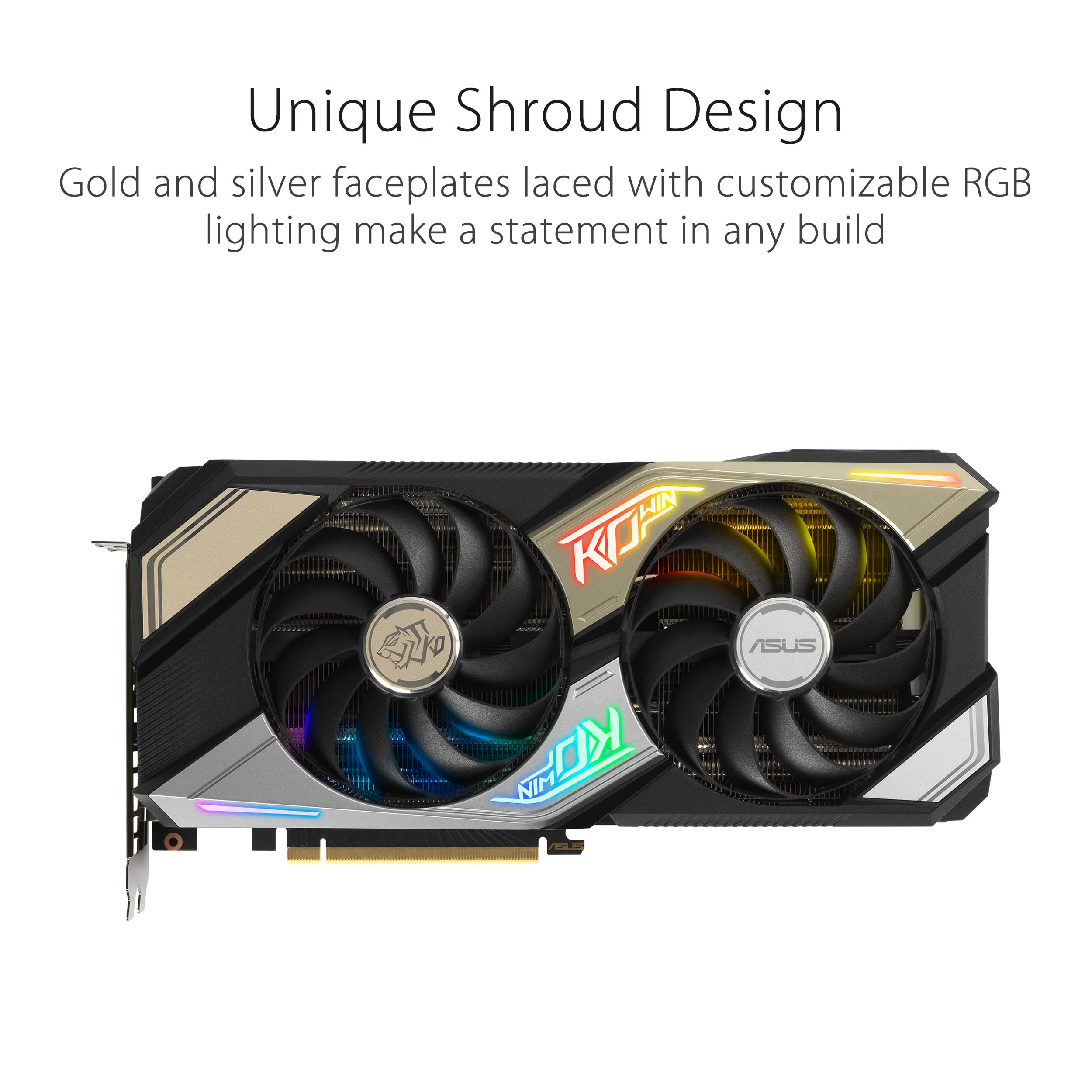 ASUS KO NVIDIA GeForce RTX 3060 V2 OC Edition 12GB GDDR6 Gaming Graphics Card (PCIe 4.0, 12GB GDDR6 memory, LHR, HDMI 2.1, DisplayPort 1.4a, Axial-tech Fan Design, 0dB technology, Enduring capacitors)