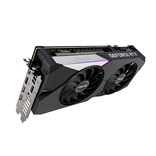 ASUS Dual NVIDIA GeForce RTX 3060 Ti OC Edition Gaming Graphics Card (PCIe 4.0, 8GB GDDR6 Memory, HDMI 2.1, DisplayPort 1.4a, Axial-Tech Fan Design, Dual BIOS, Protective Backplate, GPU Tweak II)