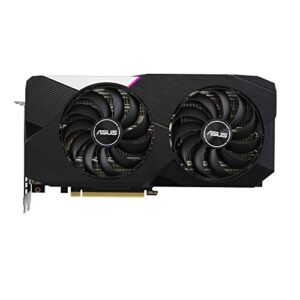 ASUS Dual NVIDIA GeForce RTX 3060 Ti OC Edition Gaming Graphics Card (PCIe 4.0, 8GB GDDR6 Memory, HDMI 2.1, DisplayPort 1.4a, Axial-Tech Fan Design, Dual BIOS, Protective Backplate, GPU Tweak II)