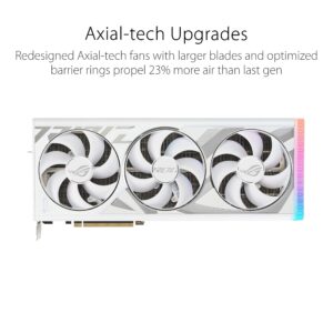 ASUS ROG Strix GeForce RTX 4090 OC Edition Gaming Graphics Card White (PCIe 4.0, 24GB GDDR6X, HDMI 2.1a, DisplayPort 1.4a)