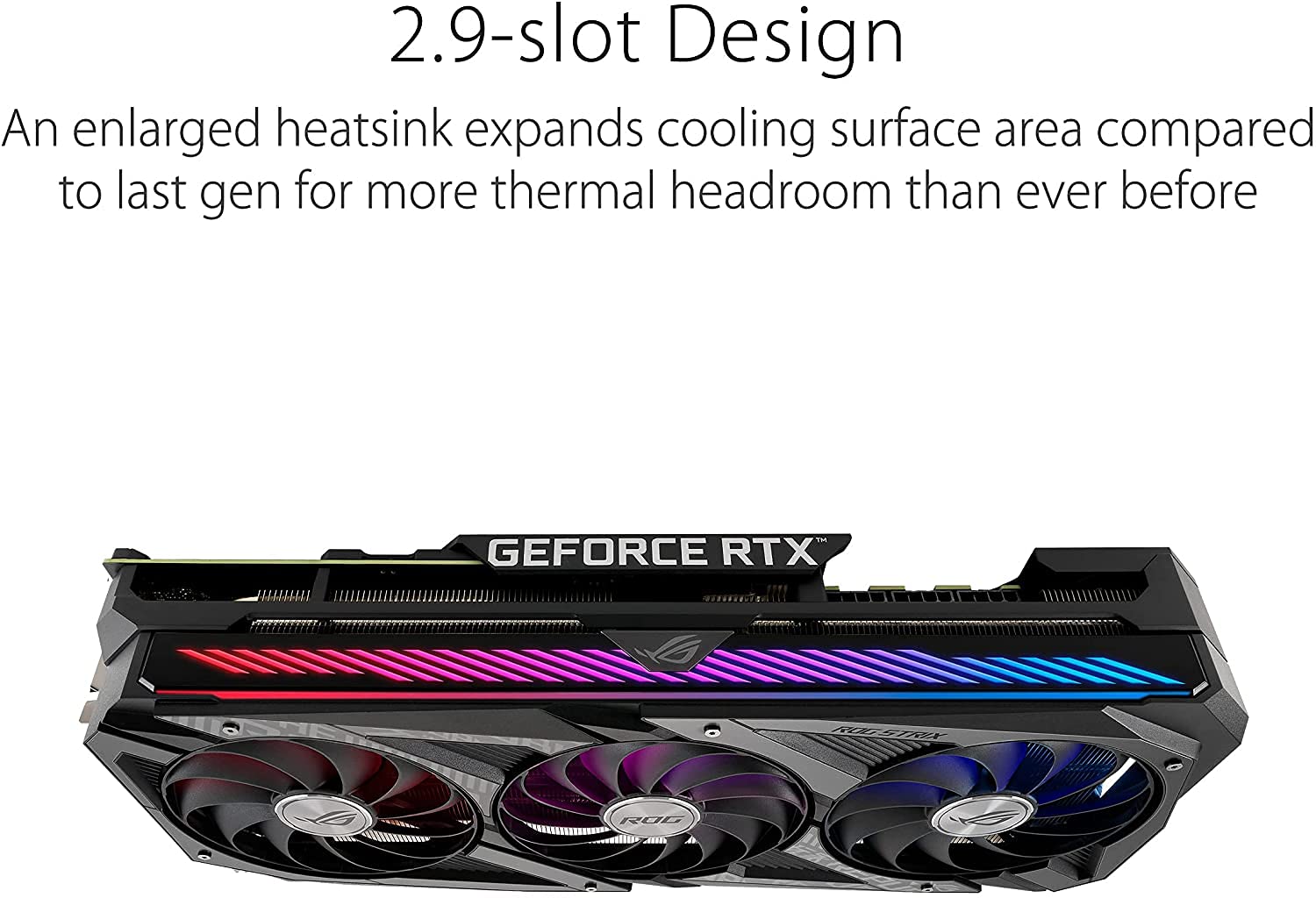 ASUS ROG Strix NVIDIA GeForce RTX 3070 Ti OC Edition Gaming Graphics Card (PCIe 4.0, 8GB GDDR6X, HDMI 2.1, DisplayPort 1.4a, Axial-tech Fan Design, 2.9-Slot, Super Alloy Power II, GPU Tweak II)