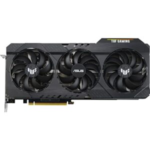 asus tuf gaming nvidia geforce rtx 3060 ti v2 oc edition graphics card (pcie 4.0, 8gb gddr6, lhr, hdmi 2.1, displayport 1.4a, dual ball fan bearings, military-grade certification, gpu tweak ii)