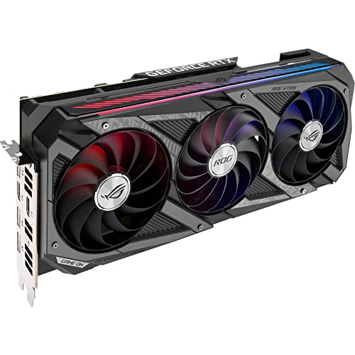 ASUS ROG Strix NVIDIA GeForce RTX 3060 Ti V2 OC Edition Gaming Graphics Card (PCIe 4.0, 8GB GDDR6, LHR, HDMI 2.1, DisplayPort 1.4a, Axial-tech Fan Design, 2.9-slot, Super Alloy Power II, GPU Tweak II)