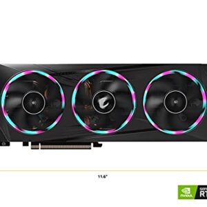 GIGABYTE AORUS GeForce RTX 3060 Elite 12G (REV2.0) Graphics Card, 3X WINDFORCE Fans, 12GB 192-bit GDDR6, GV-N3060AORUS E-12GD Video Card