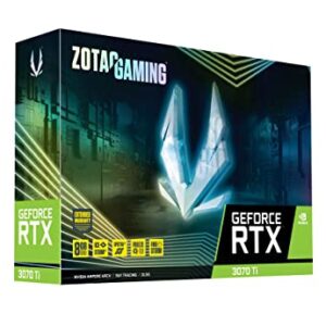 ZOTAC Gaming GeForce RTX™ 3070 Ti 8GB GDDR6X 256-bit 19 Gbps PCIE 4.0 Gaming Graphics Card, IceStorm 2.0 Advanced Cooling, Spectra 2.0 RGB Lighting, ZT-A30710Q-10P