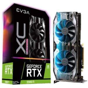 EVGA GeForce RTX 2080 Ti XC ULTRA GAMING, 11GB GDDR6, Dual HDB Fans & RGB LED Graphics Card 11G-P4-2383-KR