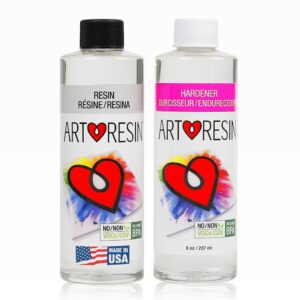 artresin - epoxy resin - clear - non-toxic - 16 oz (8 oz resin + 8 oz hardener) (474 ml)