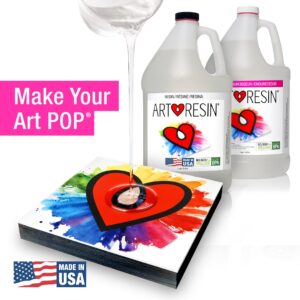 ArtResin - Epoxy Resin - Clear - Non-Toxic - 2 gal (1 gal Resin + 1 gal Hardener) (7.57 L)