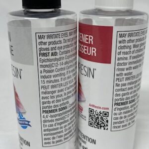 ArtResin - Epoxy Resin - Clear - Non-Toxic - 8 oz (4 oz resin + 4 oz hardener) (236 ml)