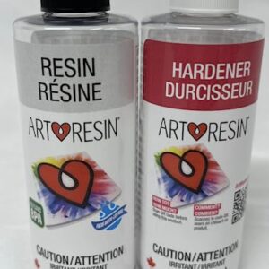 ArtResin - Epoxy Resin - Clear - Non-Toxic - 8 oz (4 oz resin + 4 oz hardener) (236 ml)