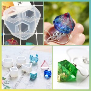 LET'S RESIN Jewelry Making Kit with 16 Silicone Molds, 100 Eye Pins, and Tools for Resin Crafts