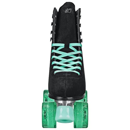 Roller Derby Elite Driftr Roller Skates (8, Black/Mint)