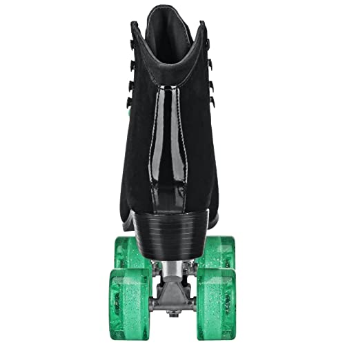 Roller Derby Elite Driftr Roller Skates (8, Black/Mint)