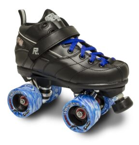 rock gt50 twister roller skates w/blue twister and blue lace size 7