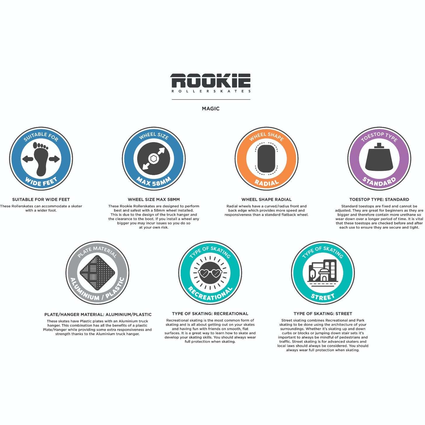 Rookie Rollerskates Magic V2 - Checker - 7