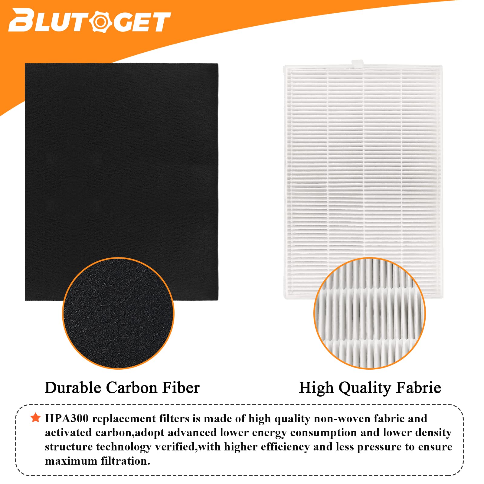 3 Pack HPA300 HEPA Filter Replacement for Honeywell Air Purifiers Filter HPA300 Series & Filter R - HPA300, HPA304, HPA8350,HPA300VP Replace HRF-R3 HRF-AP1(with 6 Activated Carbon Pre Filters)