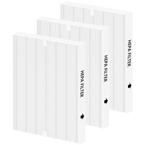 3 Pack AP-1512HH True HEPA Replacement Filter for Coway Airmega AP-1512HH and Airmega 200M Series Air Purifiers (AP-1512HH, AP-1512HH-FP, AP-1518R, AP-1519P), Compared to Part # 3304899