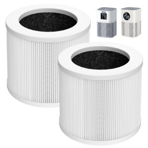 A1 Filter Compatible with VEWIOR Air Purifie-r A1, HQSC-50, HQKJ-80, AMEIFU AP01W, KOIOS HQKJ-50 Tailulu PUR0003, H13 True HEPA Filter for VEWIOR A1 Air Purifie-r Replacement Filter, 2 Pack