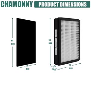 CHAMONNY IAF-H-100A True HEPA Idylis A Replacement Filter, Compatible with Filtrete FAP-C01-A and IDYLIS AC-2119, IAP-10-100, IAPC-40-140, IAP-10-150 Air Purifier, 2 HEPA Filters + 4 Pre-filters