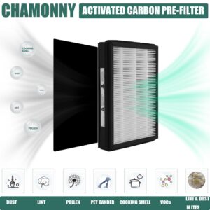 CHAMONNY IAF-H-100A True HEPA Idylis A Replacement Filter, Compatible with Filtrete FAP-C01-A and IDYLIS AC-2119, IAP-10-100, IAPC-40-140, IAP-10-150 Air Purifier, 2 HEPA Filters + 4 Pre-filters