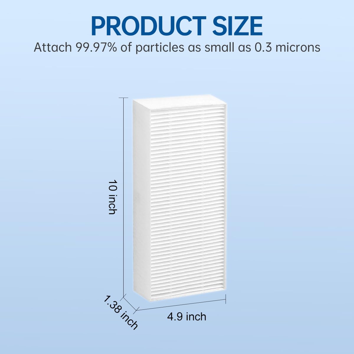 JUNHUI HEPA Replacement Filters Compatible with Honeywell U Filter HRF201B, HHT270, HHT290 and Febreze air purifier models FHT170W, FHT180W, FHT190W Air Purifier, 2 True HEPA R filter