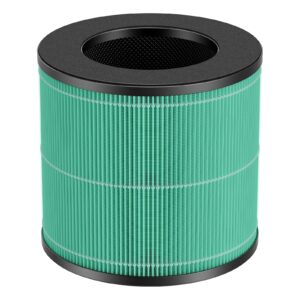 toxin absorber replacement filter for purivortex ac300 air purifier, 3-in-1 true hepa, high-efficiency activated carbon