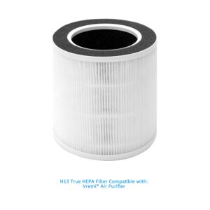 WOCASE VK-6067B Replacement Filter, Compatible with Vremi Air Purifier and HOKEKI VK-6067B Air Purifier, Compare to Vremi Replacement Filters, H13 True HEPA Filter and Activated Carbon Filters, 2 Pack