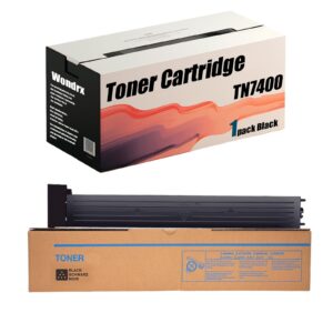 compatible tn7400 toner cartridge for konica minolta magicolor 7400 7440 7450 7450ii high yield 15000 pages convenient to install eco-friendly (black 1pack)