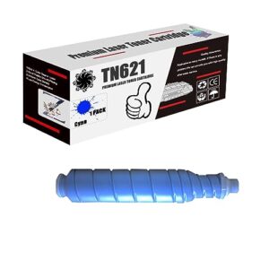 rioman tn621 toner cartridge compatible with chip replacement for konica minolta high yield compatible for konica minolta bizhub press c71hc toner printers 1 cyan pack