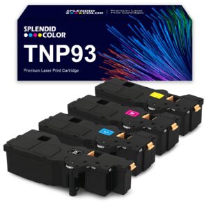 splendidcolor tnp93 toner cartridge remanufactured 4-color tnp-93 toner cartridge replacement for konica minolta tnp92 bizhub c3100i.(ae1y131 ae1y231 ae1y331 ae1y431)