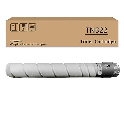 FLOAPA TN322 Toner Cartridge Use for Konica Minolta Bizhub 224 284 364e Printers 1 Pack