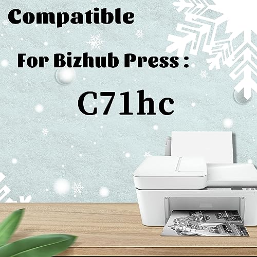 Compatible Replacement for Konica Minolta TN621 Toner Cartridge, High Yield for Bizhub Press C71hc Printer 4 Color