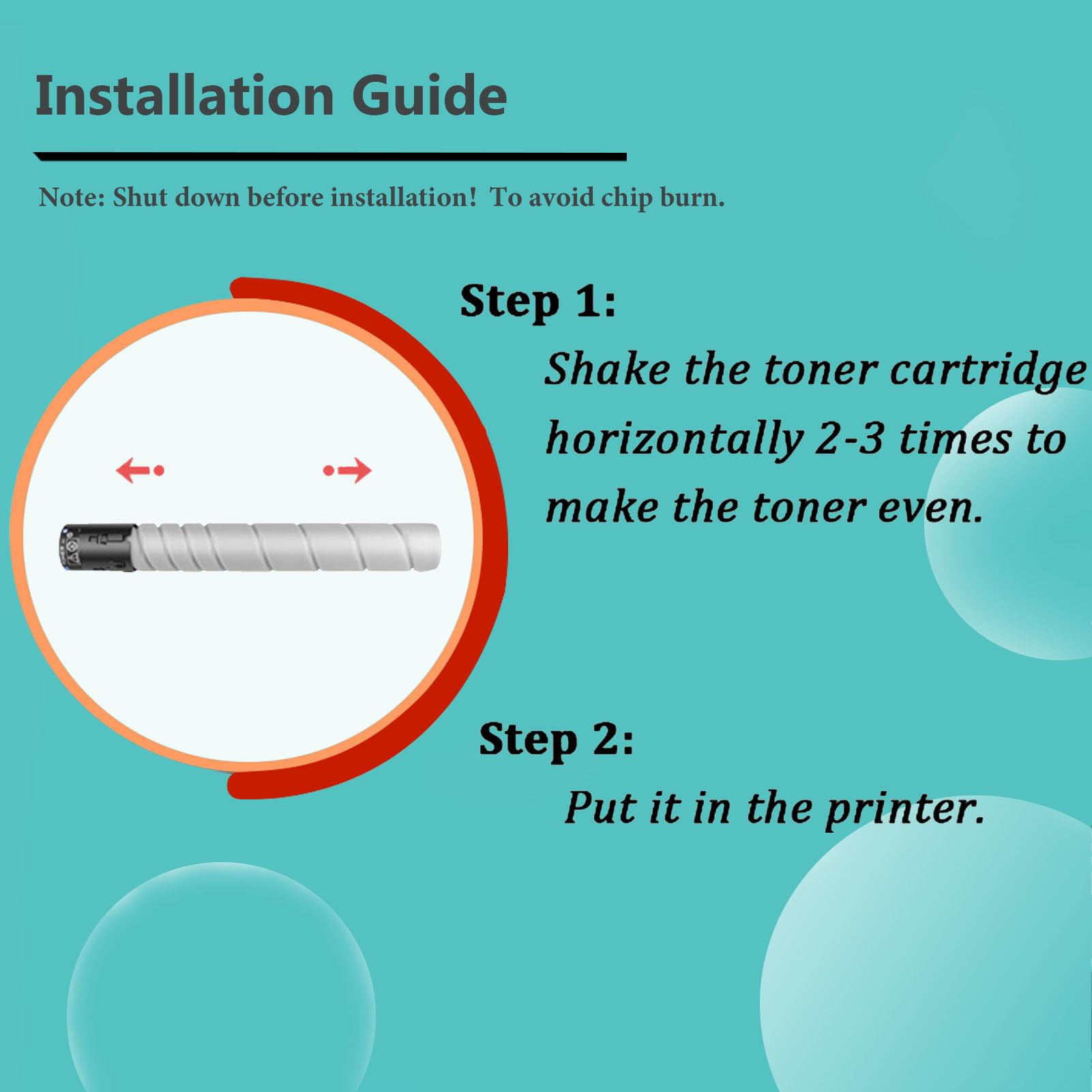 FLOAPA TN-513 Toner Cartridge Use for Konica Minolta Bizhub 454e 554e Printers