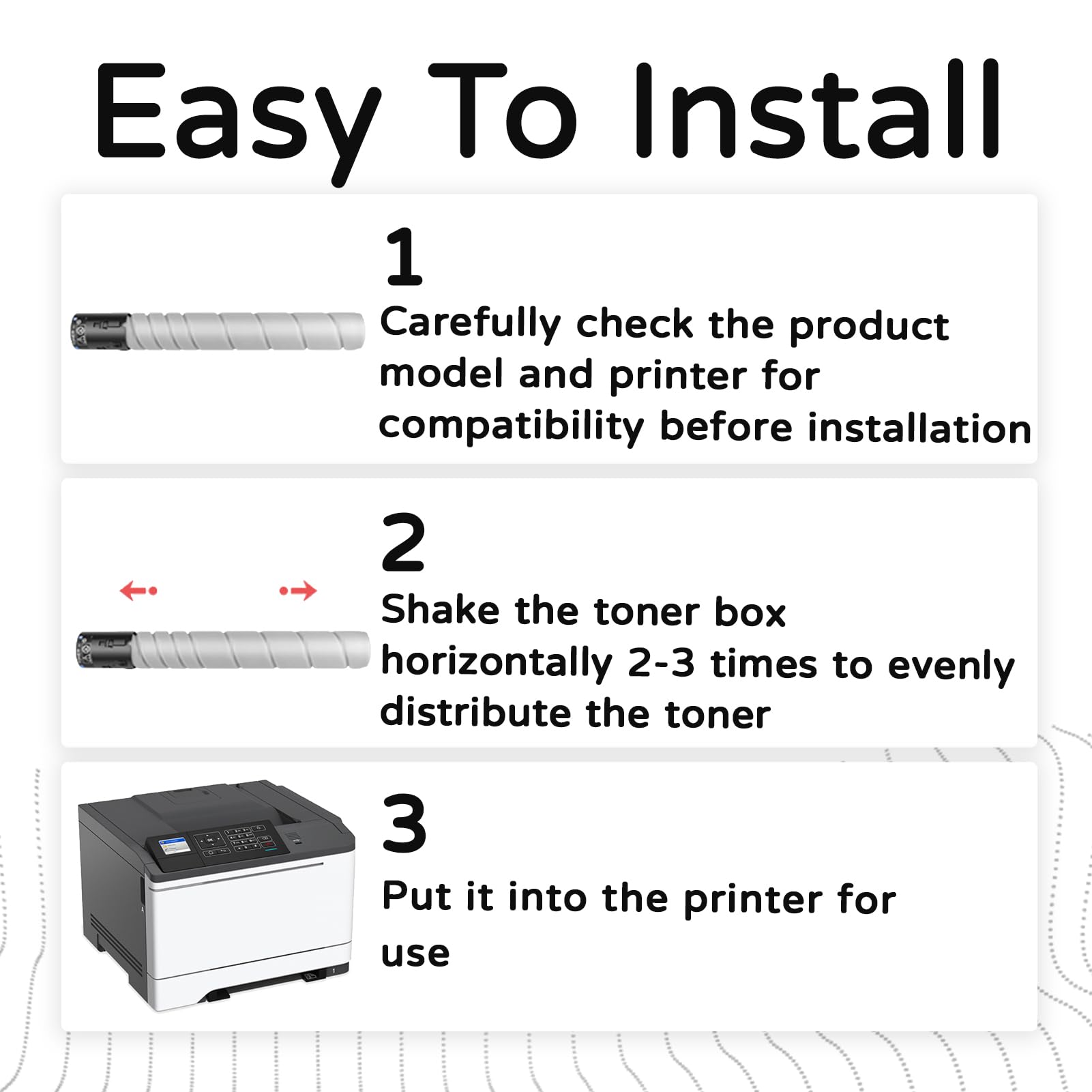 RIOMAN TN516 Toner Cartridge Compatible Replacement for Konica Minolta TN516 to Use with Bizhub 458E 558E 658E Toner Printer 2Black