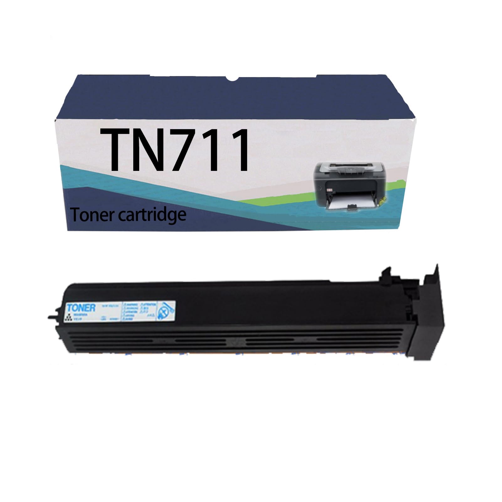 HYRAM TN711K TN711C TN711M TN711Y Toner Cartridge Suitable for Konica Minolta C654 C754 Black