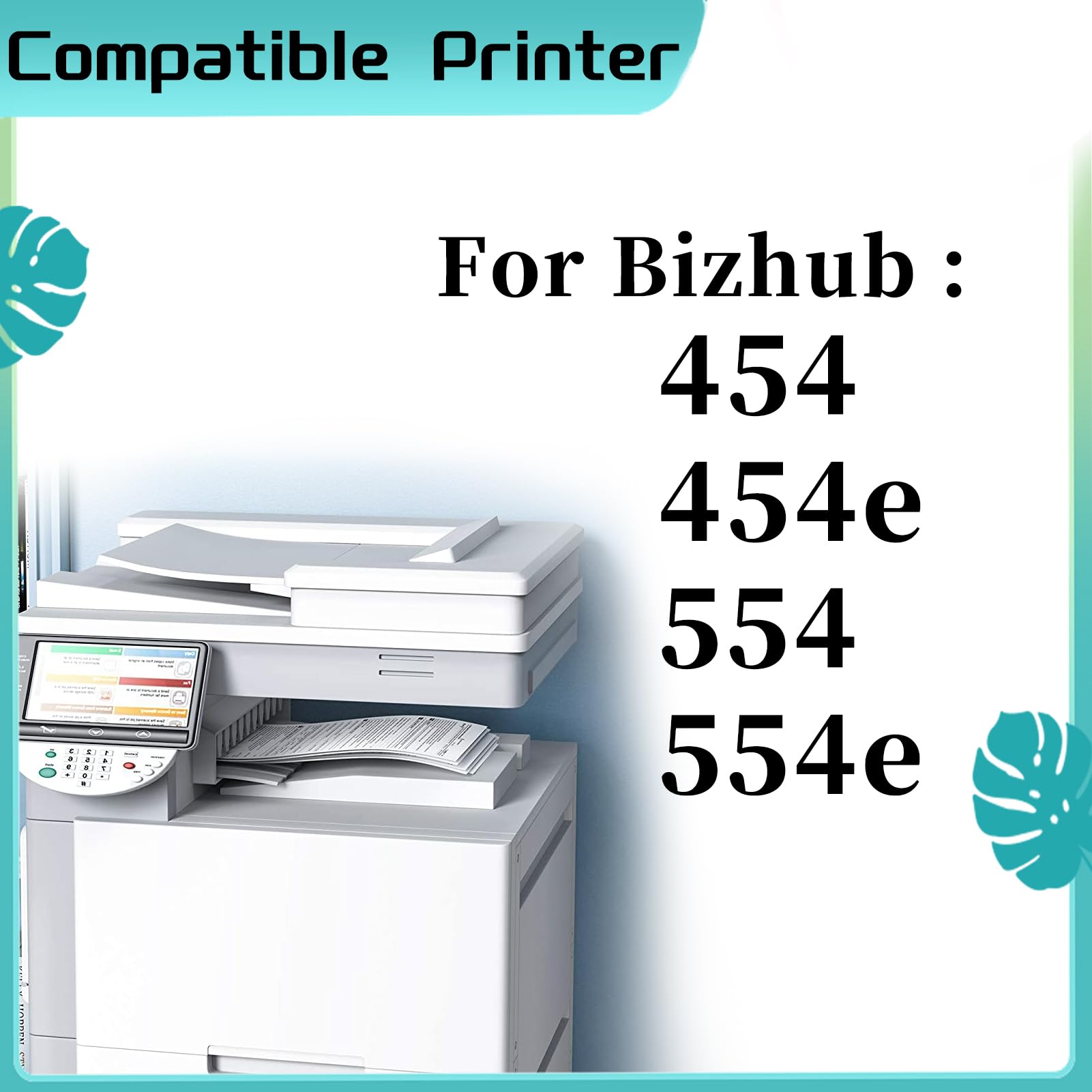 NEZIH for Konica Minolta TN515 Toner Cartridge High Yield Compatible for Bizhub 454 454e 554 554e Printer Black 3 Pack